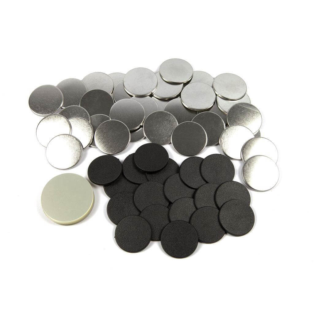 1 1/2 inch (37mm) Round USA T Series Medallion Button Badge Components - Pack of 100