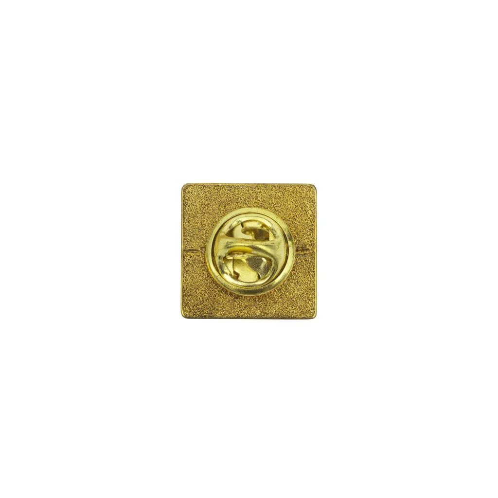 15mm Square Butterfly Pin Back Metal Blank Badge - Pack of 50 - Image 6