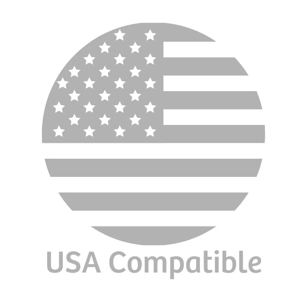 2 1/4 inch (56mm) Round USA T Series Magnetic Button Badge Components - Pack of 100 - Image 3