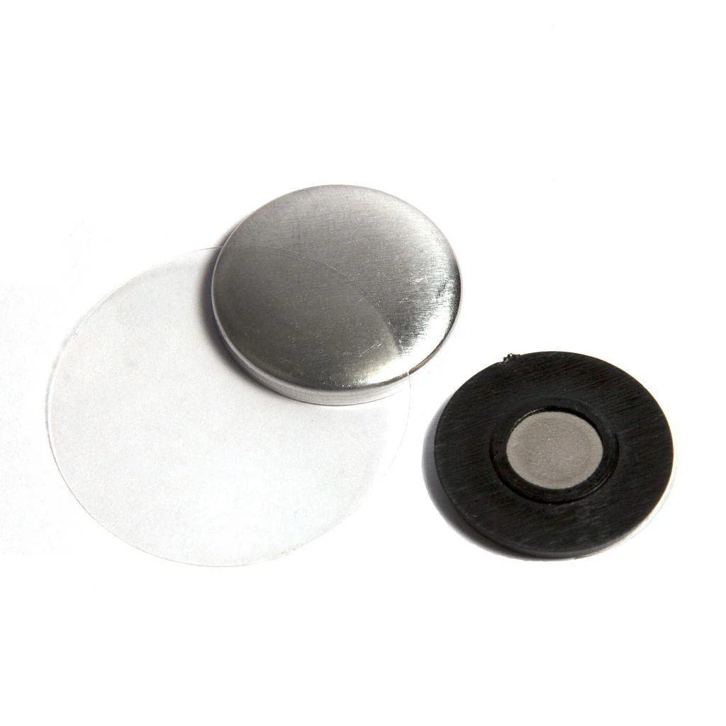 25mm Round G Series Magnetic Button Badge Components - Pack of 100 - Image 3