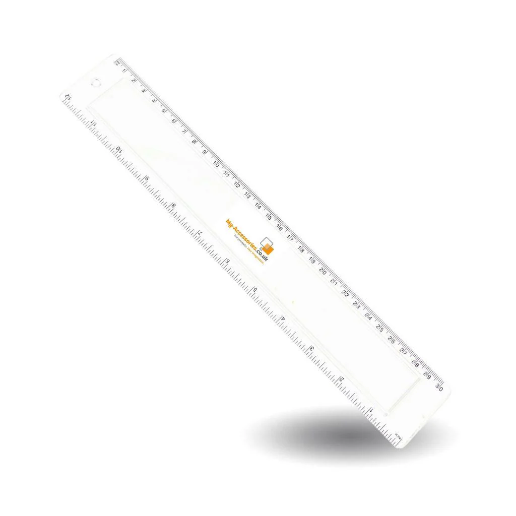 Blank 12 inch Ruler Photo Insert 270 x 29mm - Pack of 10