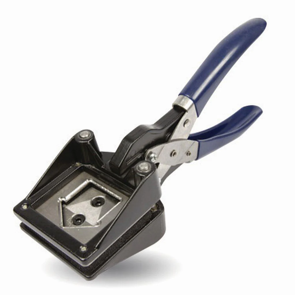 35 x 33mm Mini House Hand Held Photo ID Cutter Punch