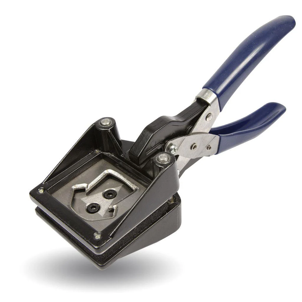 35 x 34mm Mini Shirt Hand Held Photo ID Cutter Punch