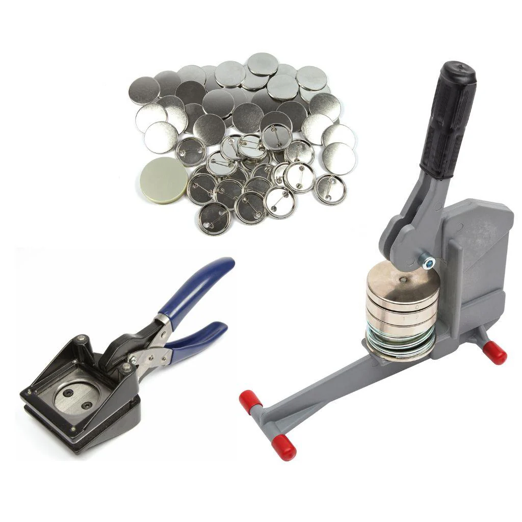38mm Round G Series Compact Button Badge Machine - Including 100 Free Pin Back Components - Image 3