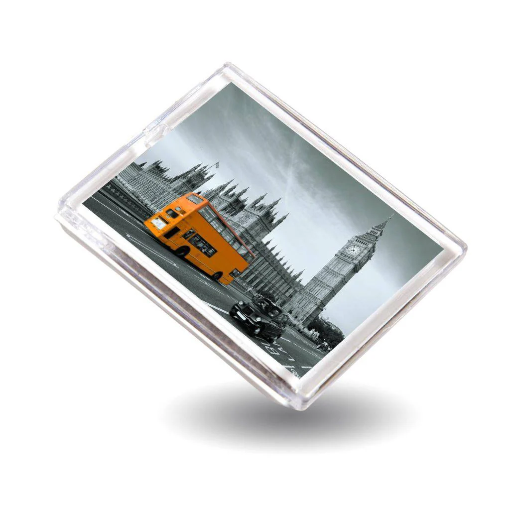 45 x 35mm Blank Plastic Fridge Magnet - Individually Bagged - Pack of 10 - Image 3