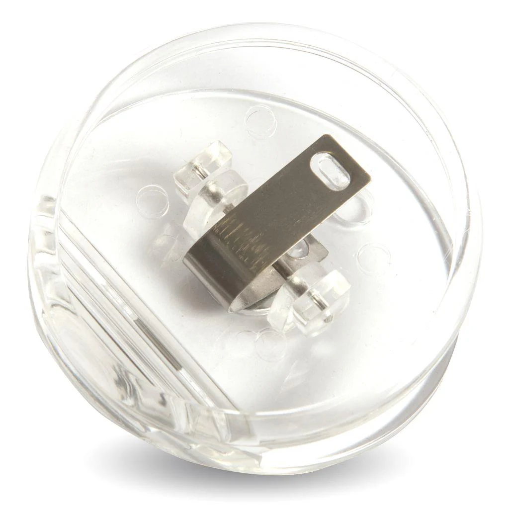 51mm Round Blank Plastic Photo Insert Fridge Magnet Clip - Pack of 10 - Image 2