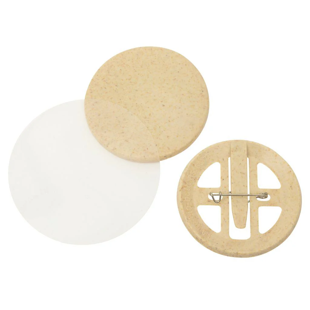 56mm Round G Series Bio Button Pin Back Components - Pack of 100 - Image 3