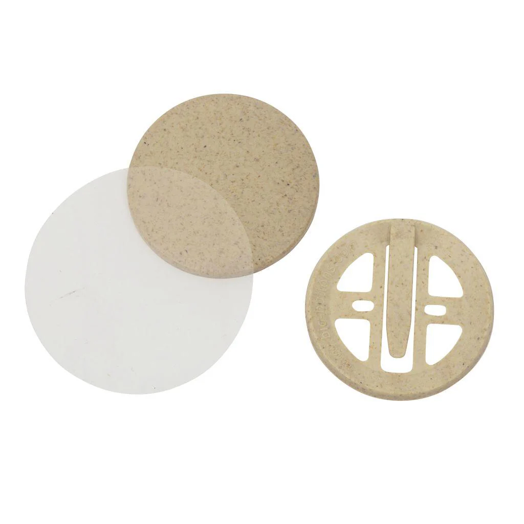 56mm Round G Series Bio Button Safety Clip Components - Pack of 100 - Image 3