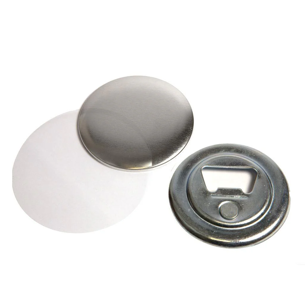 59mm Round G Series Magnetic Bottle Opener Button Badge Components - Pack of 100 - Image 3