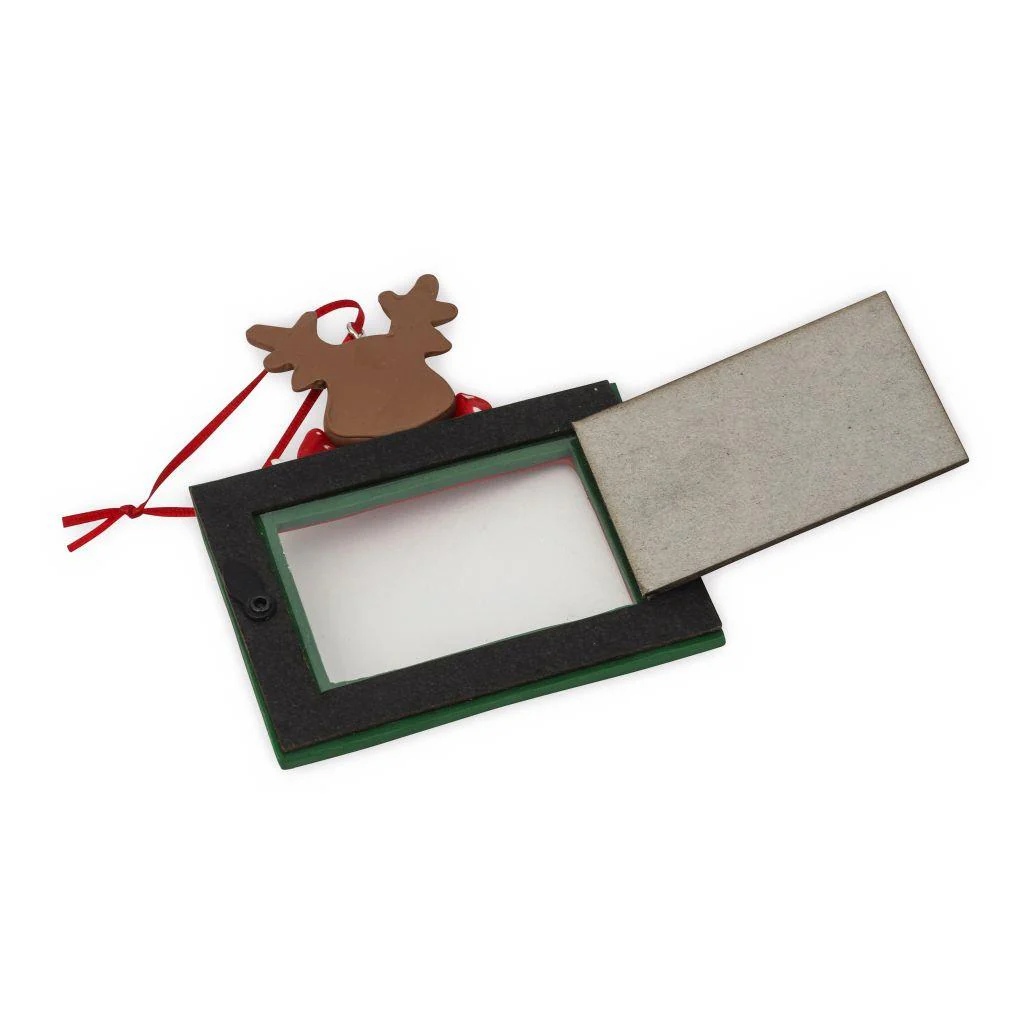 65 x 45mm Blank Reindeer Christmas Tree Ornament - Pack of 6 - Image 4