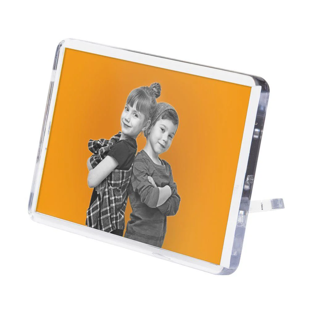 70 x 45mm Rectangular FZ02 Blank Plastic Photo Insert Fridge Magnet Photo Frame - Pack of 50 - Image 3
