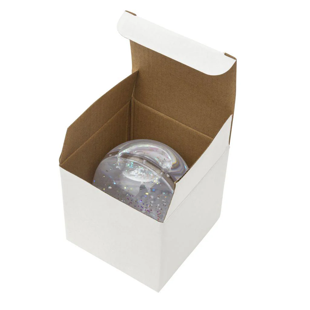 70 x 62mm Blank Coloured Base Snow Glitter Dome - Pack of 6 - Image 4