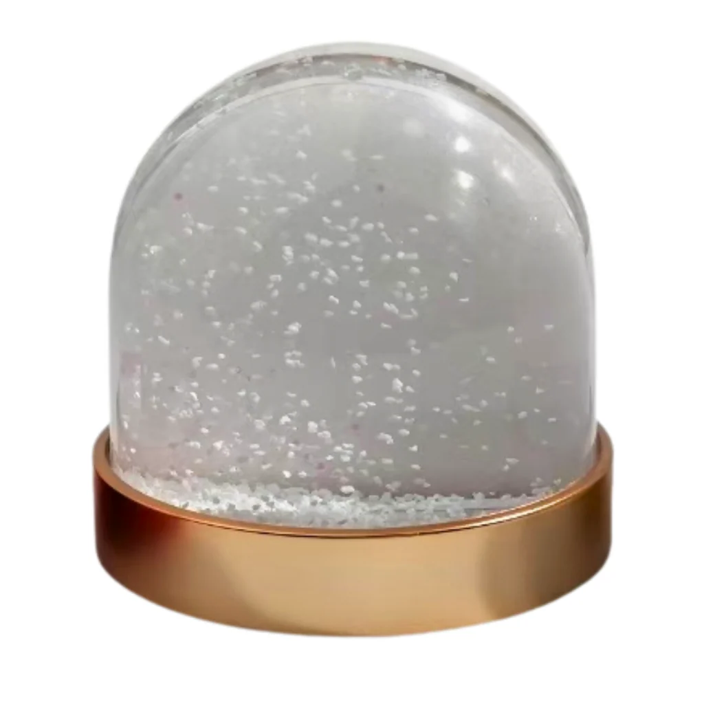 70 x 62mm Blank Coloured Base Snow Glitter Dome - Pack of 6 - Image 5