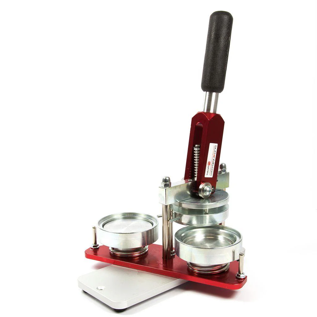 75mm Round G Series Button Pin Badge Machine - Including 100 Free Pin Back Components - Image 3