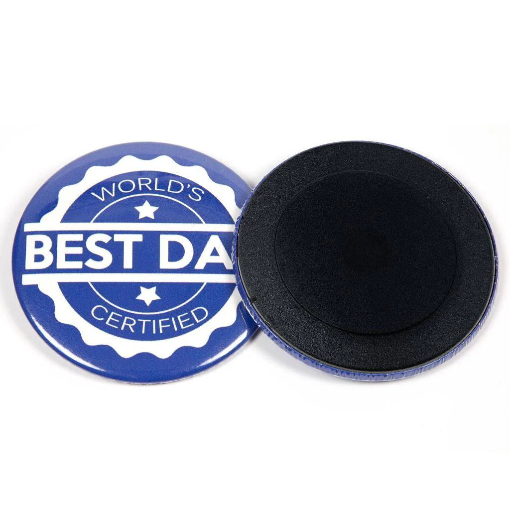 75mm Round G Series Magnetic Button Badge Components - Pack of 100 - Image 3