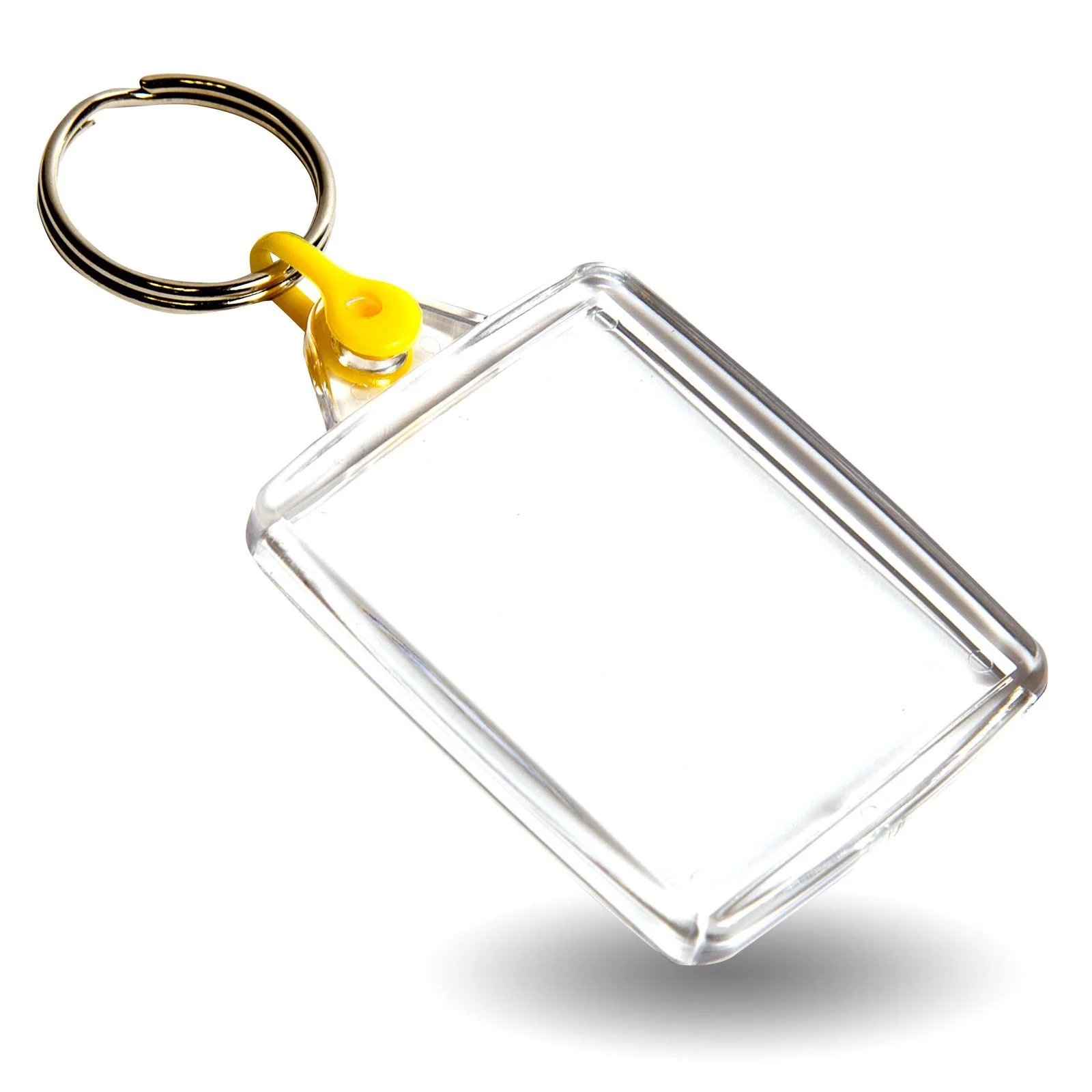 A502 Rectangular Blank Plastic Photo Insert Keyring with Coloured Connector - 45 x 35mm - Pack of 50 - Image 10