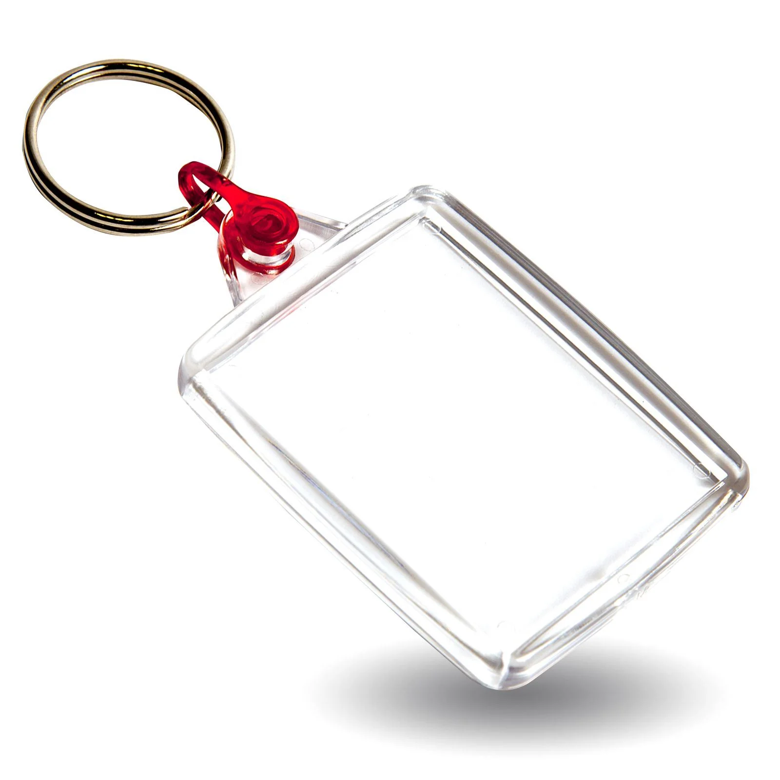 A502 Rectangular Blank Plastic Photo Insert Keyring with Coloured Connector - 45 x 35mm - Pack of 50 - Image 13