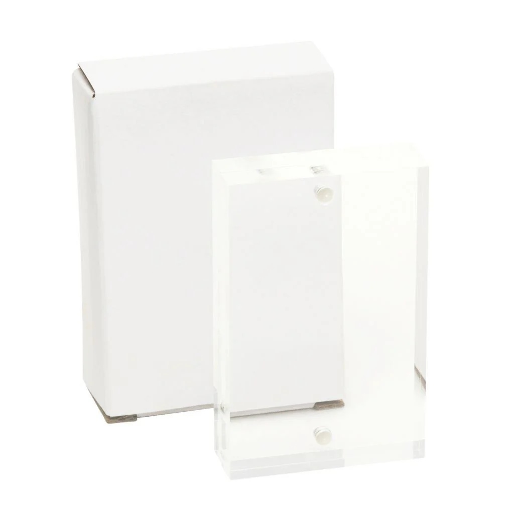 Blank Acrylic Magnetic Photo Frame Block Insert 70 x 45mm (2.7 x 1.7 inch) - Pack of 6 - Image 4