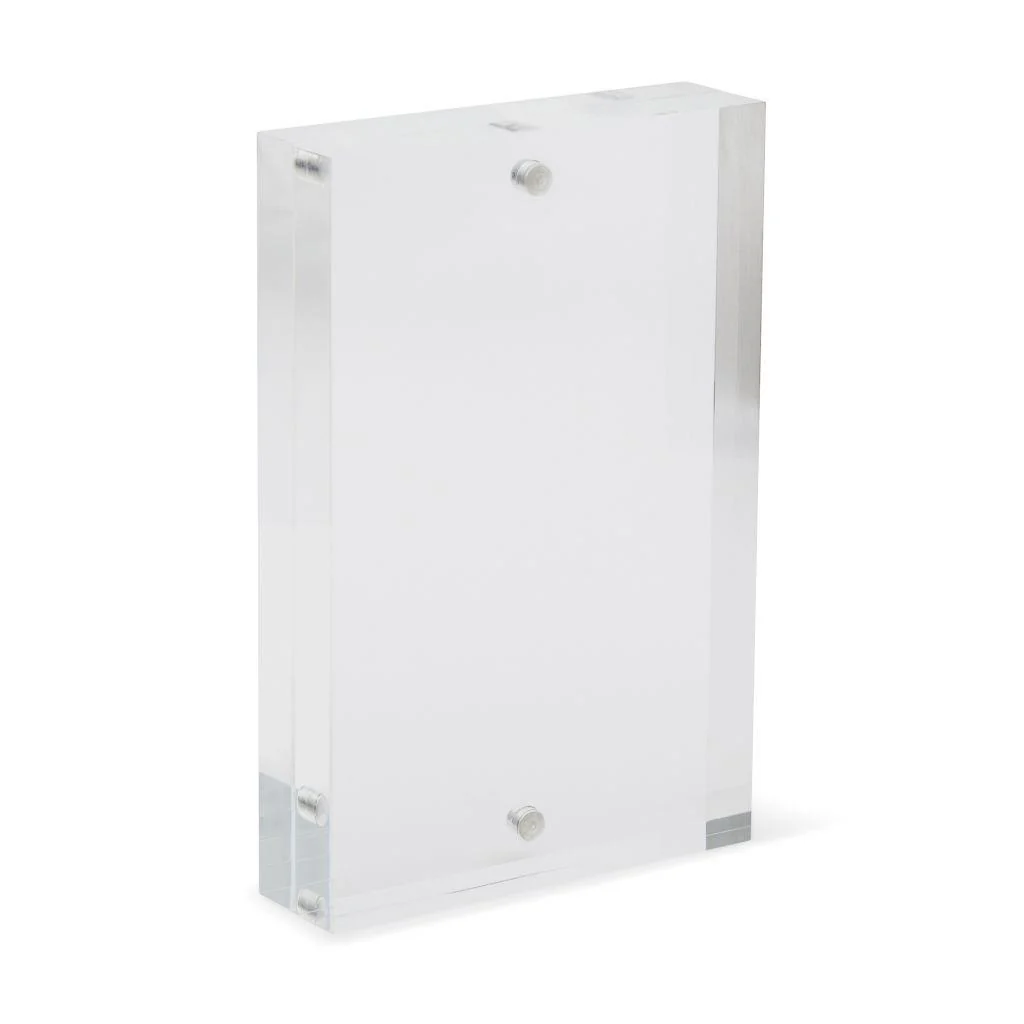 Blank Acrylic Magnetic Photo Frame Block Insert 90 x 60mm (3.5 x 2.3 inch) - Pack of 6 - Image 3