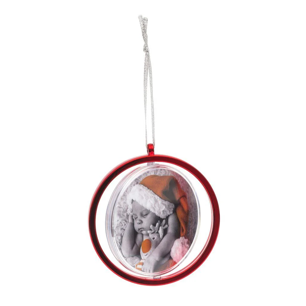 Blank Metallic Spinning Bauble Insert 70mm - Pack of 6 - Image 4