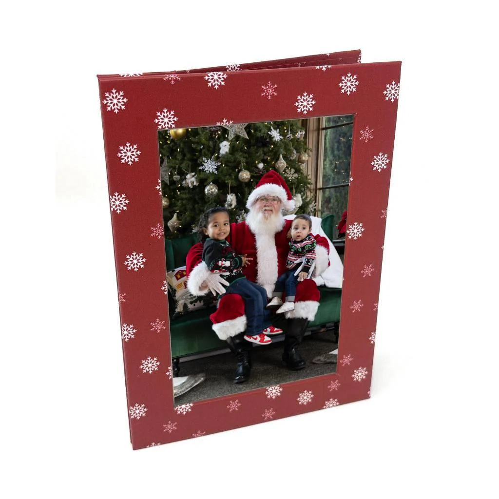Blank Red Snowflake Magnetic Photo Frame - 152 x 102mm (6 x 4 inch photo) Blank Insert - Pack of 10 - Image 4