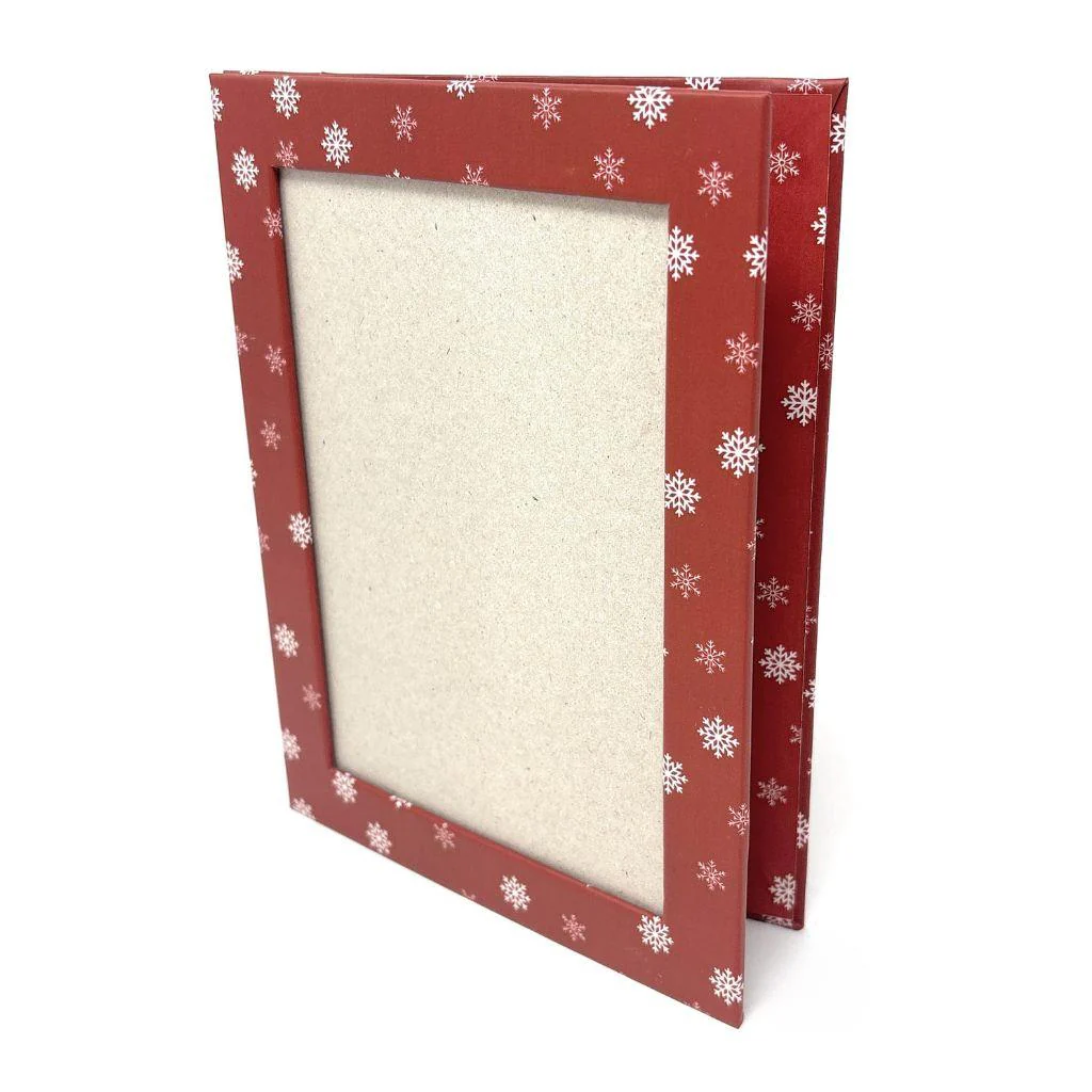 Blank Red Snowflake Magnetic Photo Frame - 178 x 127mm (7 x 5 inch photo) Blank Insert - Pack of 10 - Image 5