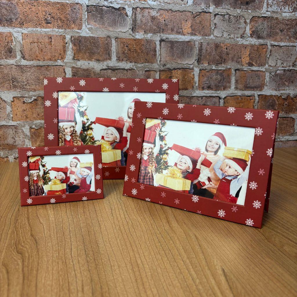 Blank Red Snowflake Magnetic Photo Frame - 178 x 127mm (7 x 5 inch photo) Blank Insert - Pack of 10 - Image 6