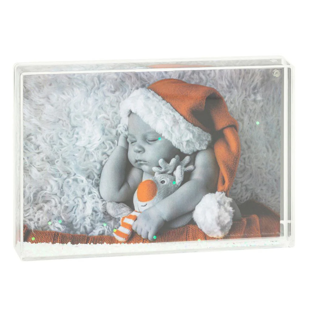 Blank Snow Frame Photo Block Insert 178 x 127mm (7 x 5 inch) - Pack of 6 - Image 3