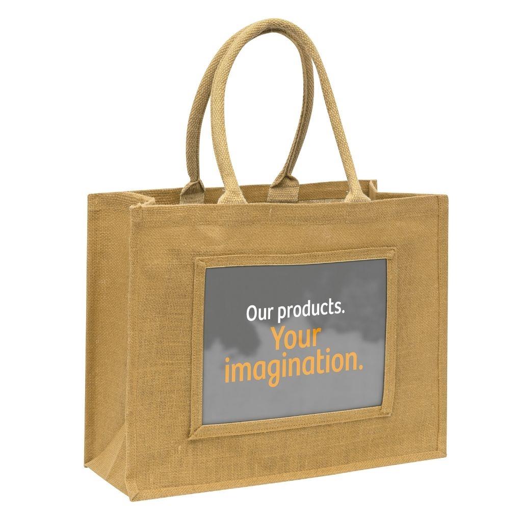 Large Jute Bag Insert 254 x 203mm (10 x 8 inch) - Pack of 6