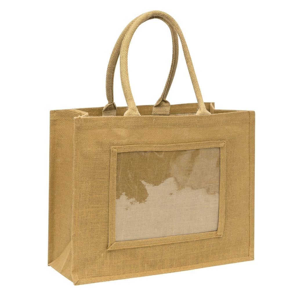 Large Jute Bag Insert 254 x 203mm (10 x 8 inch) - Pack of 6 - Image 2