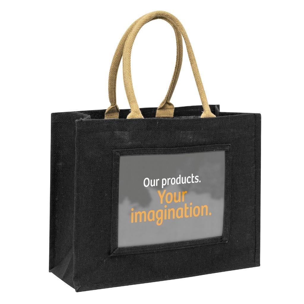 Large Jute Bag Insert 254 x 203mm (10 x 8 inch) - Pack of 6 - Image 3