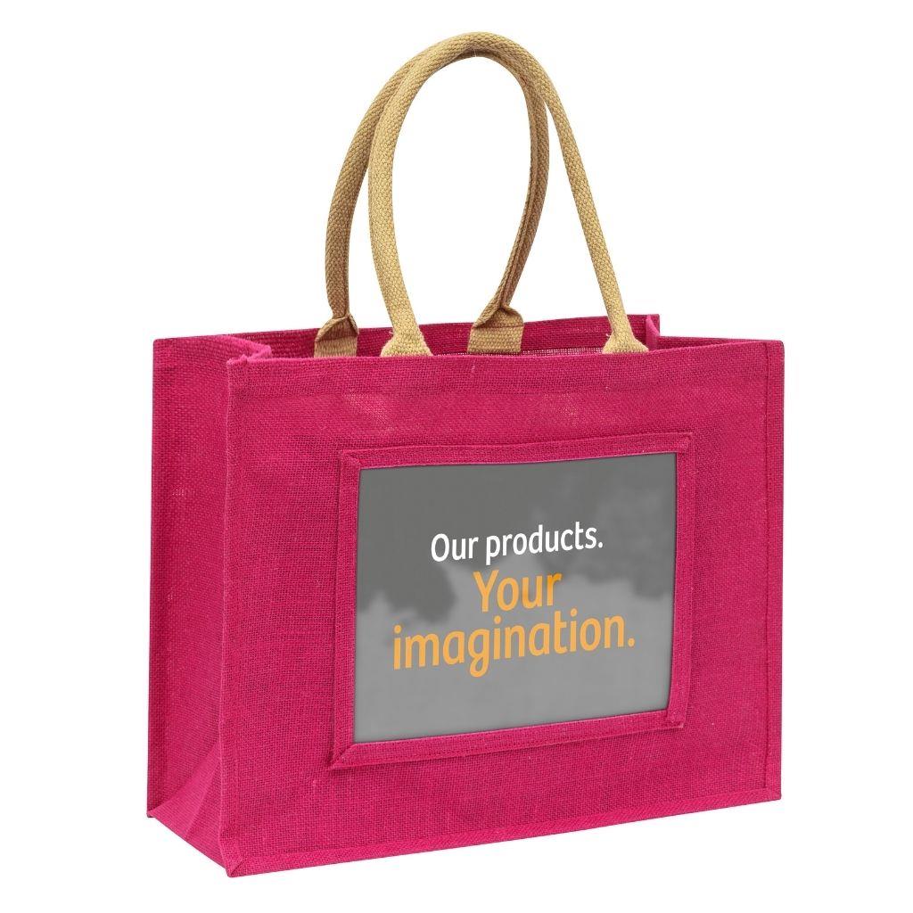 Large Jute Bag Insert 254 x 203mm (10 x 8 inch) - Pack of 6 - Image 4