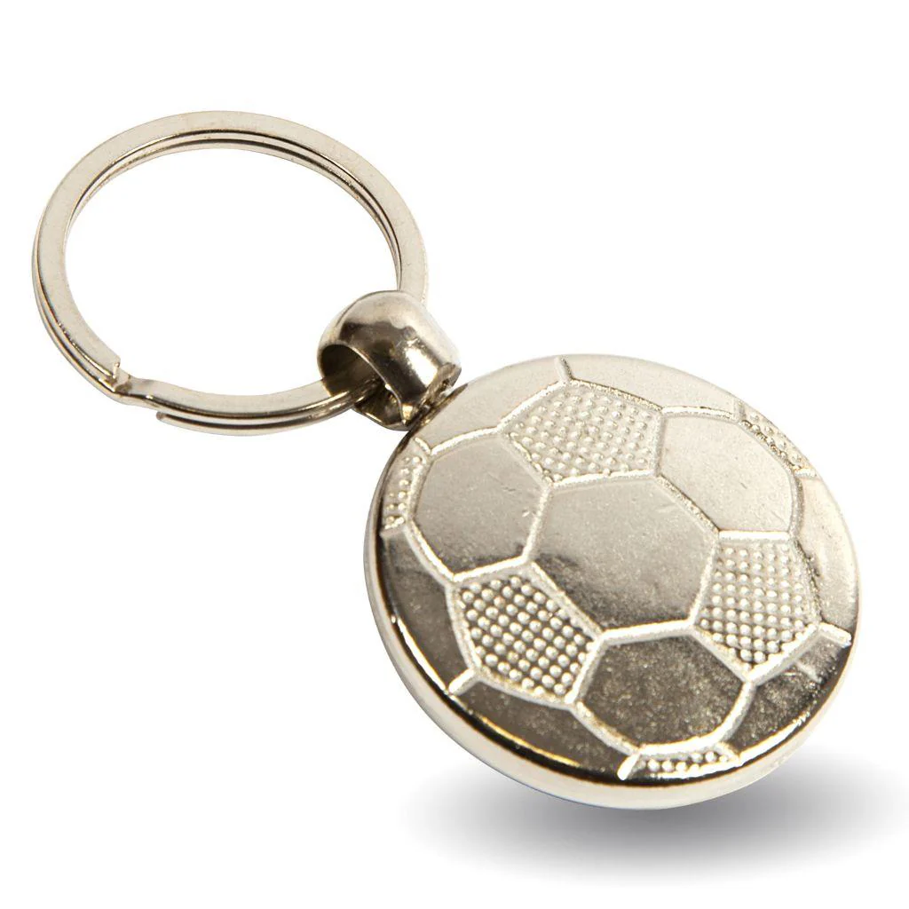 MFT Football Round Blank Metal Photo Insert Keyring - 30mm - Pack of 10 - Image 4