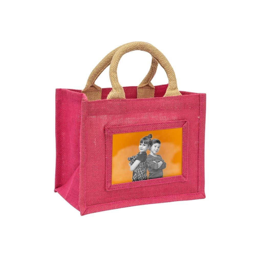 Mini Jute Bag Insert 152 x 102mm (6 x 4 inch) - Pack of 6 - Image 4