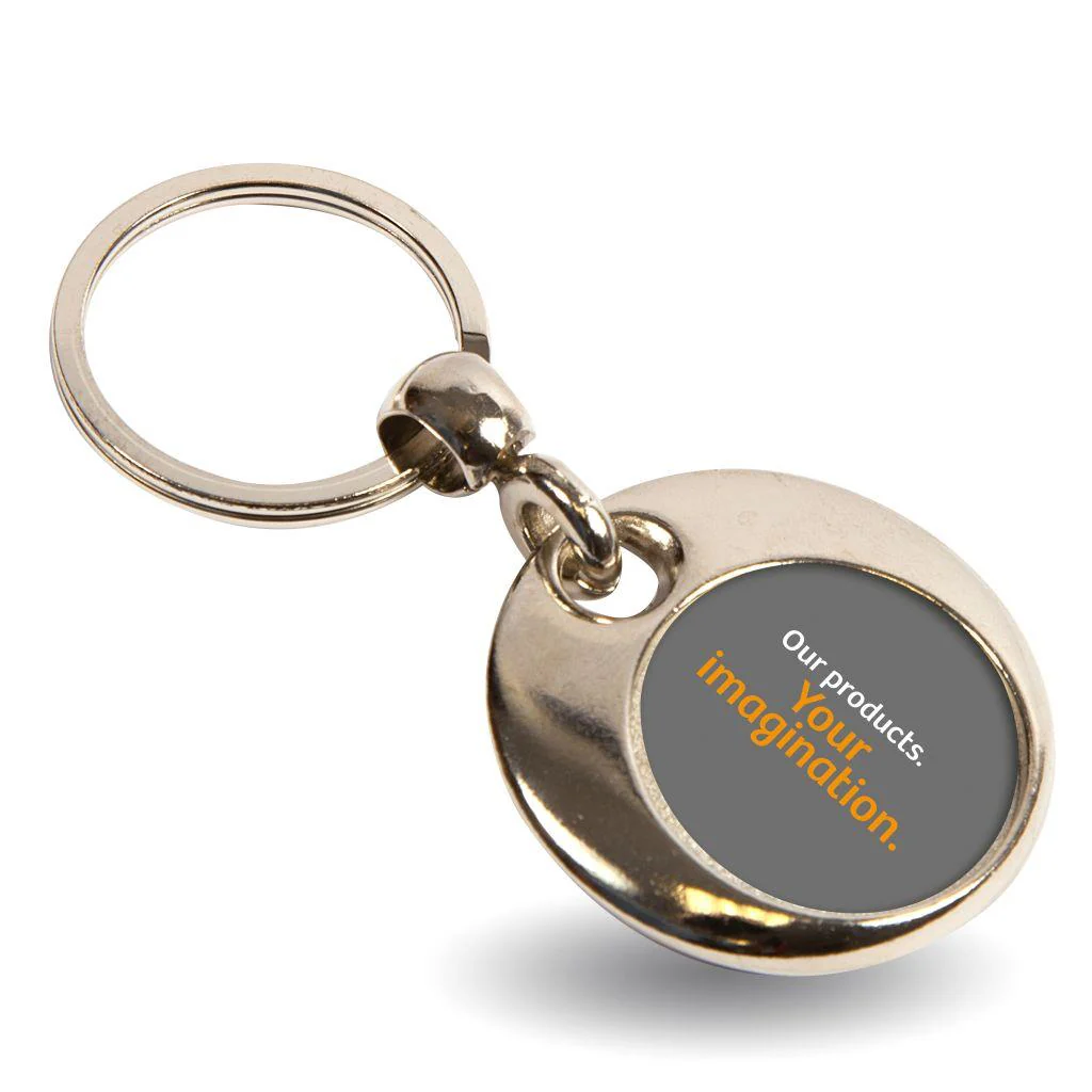 MT-25D Round Blank Metal Photo Insert Keyring - 25mm - Pack of 10 - Image 3