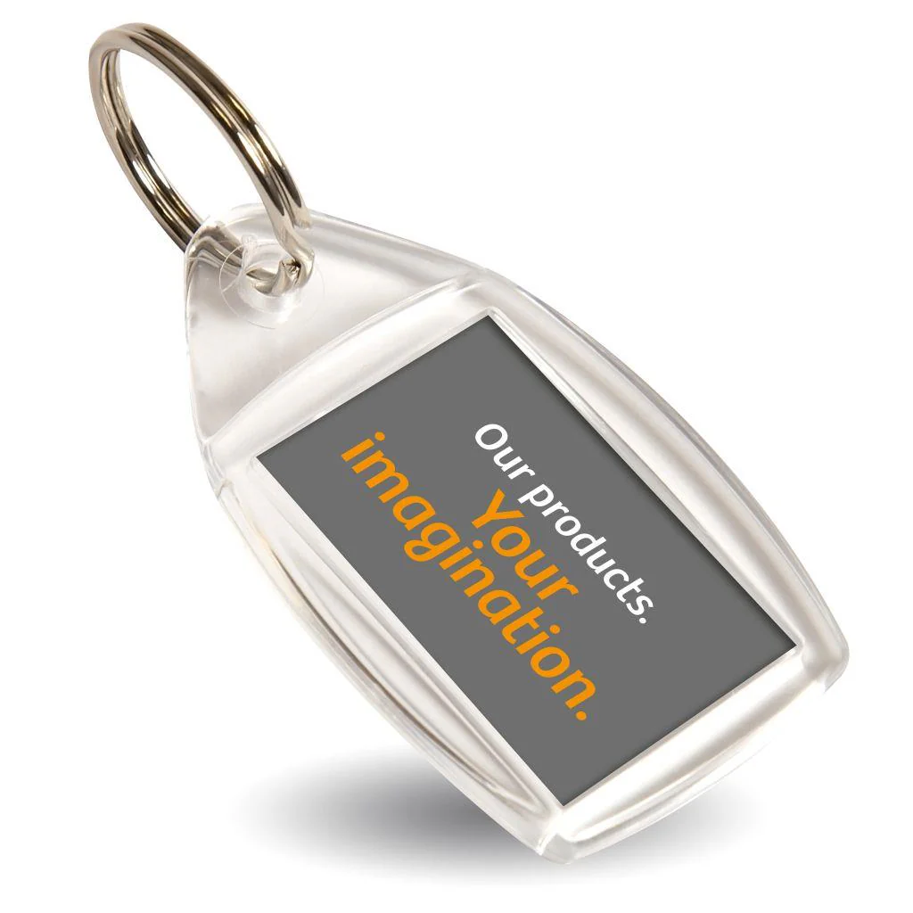 P5 Individually Bagged Blank Keyring Insert - 35 x 24mm - Pack of 10 - Image 3