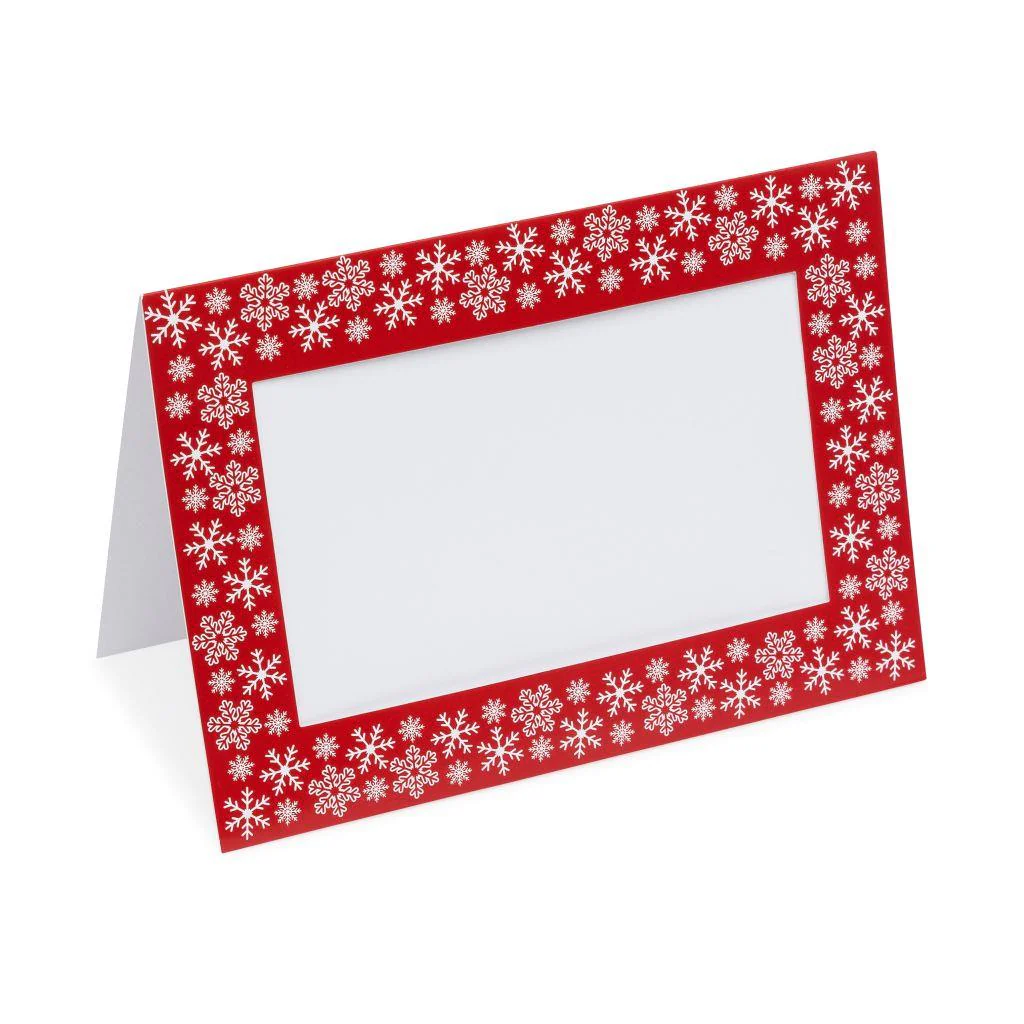 Pack of 6 Blank Silver or Red Photo Insert Christmas Greeting Cards 152 x 102mm (6 x 4 inch photo) - Image 4
