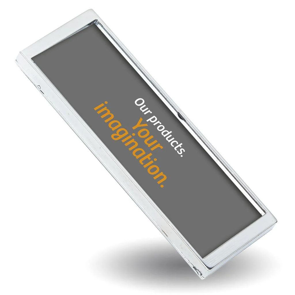 Rectangular Blank Magnetic ID Name Plate Badge - 66 x 21.5mm - Pack of 10 - Image 3
