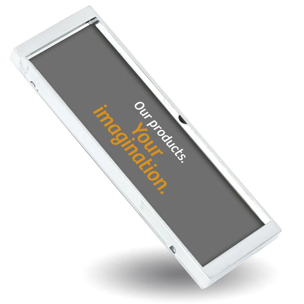 Rectangular Blank Magnetic ID Name Plate Badge - 66 x 21.5mm - Pack of 10 - Image 4