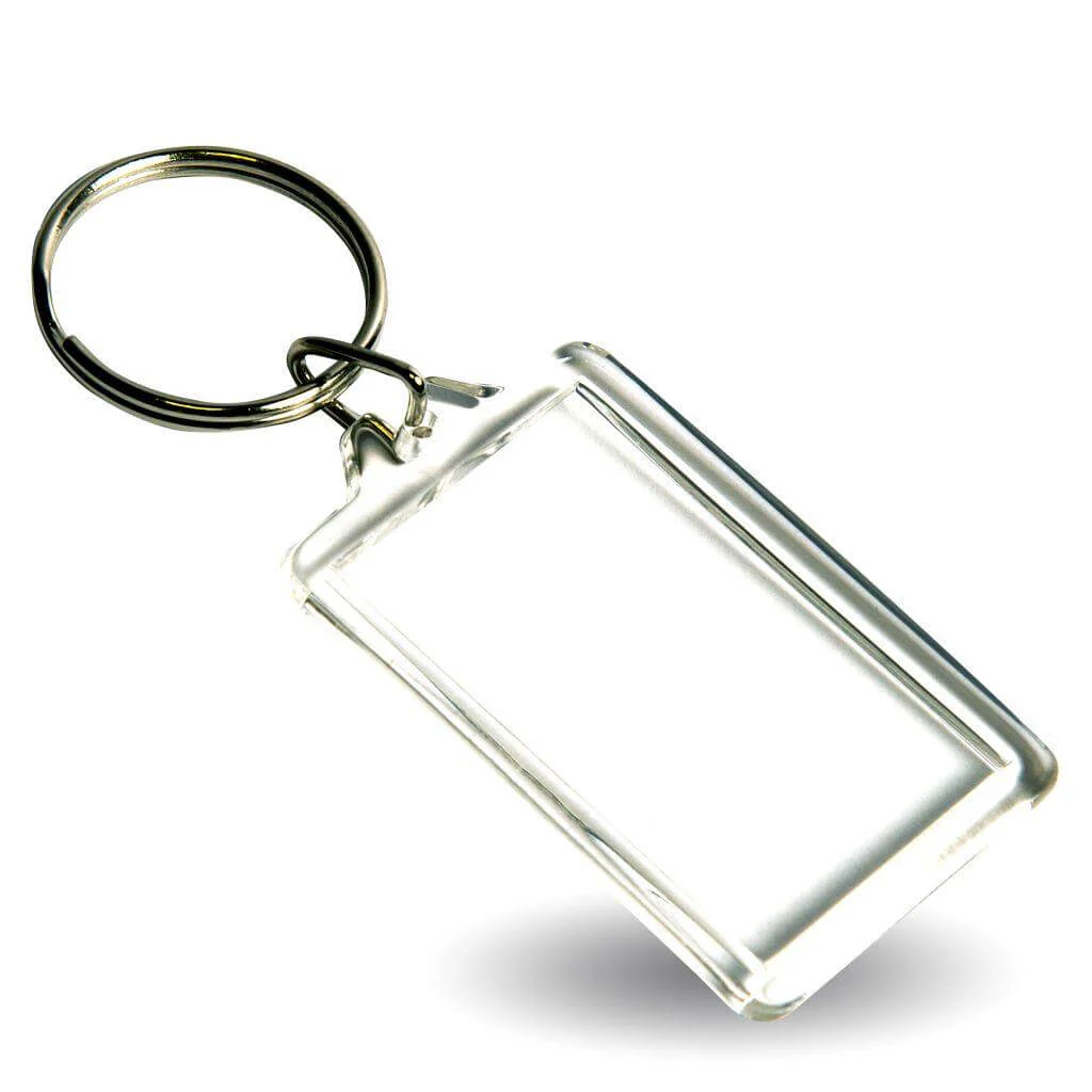 Small Volume - 40 x 25mm Blank Acrylic Photo Insert Keyring - Image 3