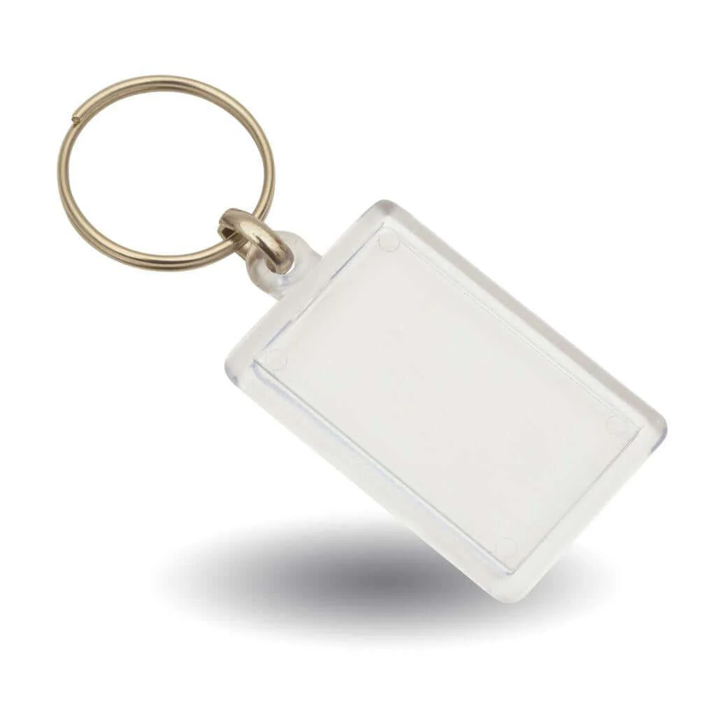Small Volume - 40 x 25mm Blank Acrylic Photo Insert Keyring - Image 4