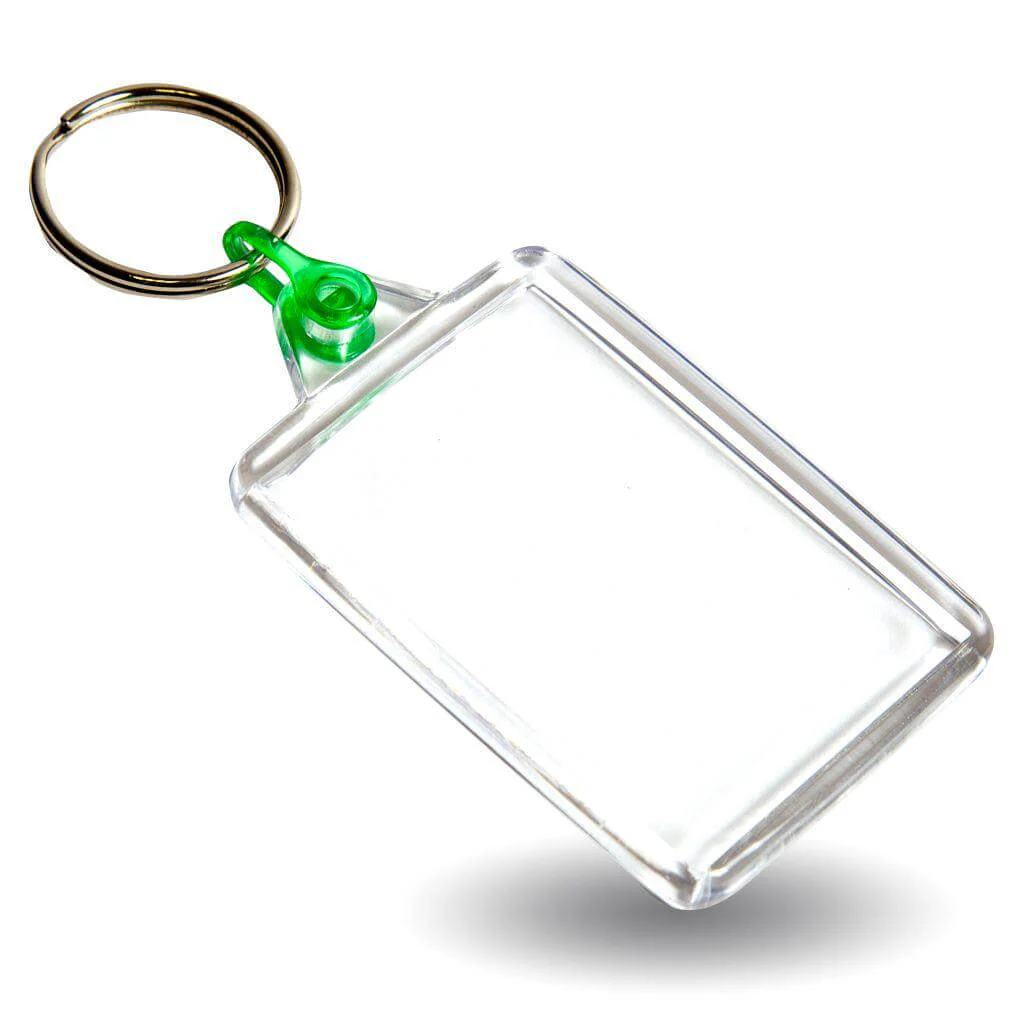 Small Volume - 50 x 35mm Blank Acrylic Photo Insert Keyring - Image 3