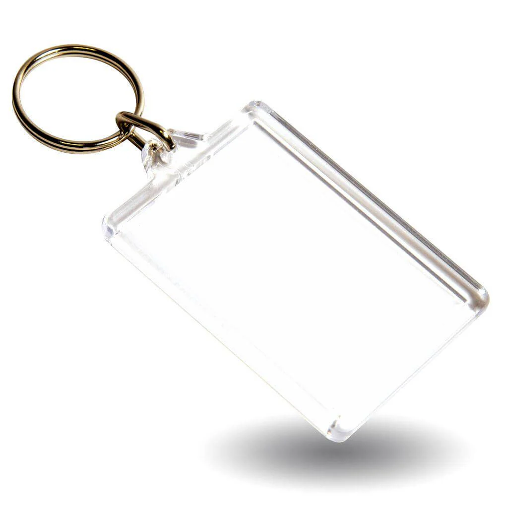 Small Volume - 50 x 35mm Blank Acrylic Photo Insert Keyring - Image 4