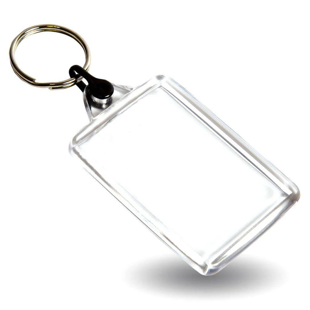 Small Volume - 50 x 35mm Blank Acrylic Photo Insert Keyring - Image 8