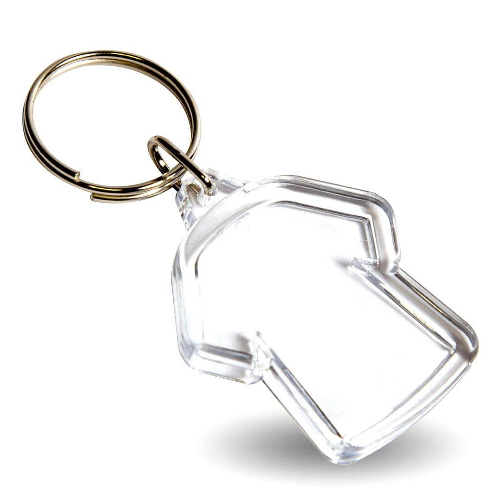 Small Volume - Shaped Blank Acrylic Photo Insert Keyring - Image 7