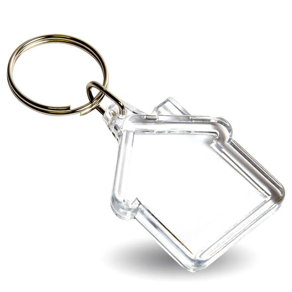 Small Volume - Shaped Blank Acrylic Photo Insert Keyring - Image 9