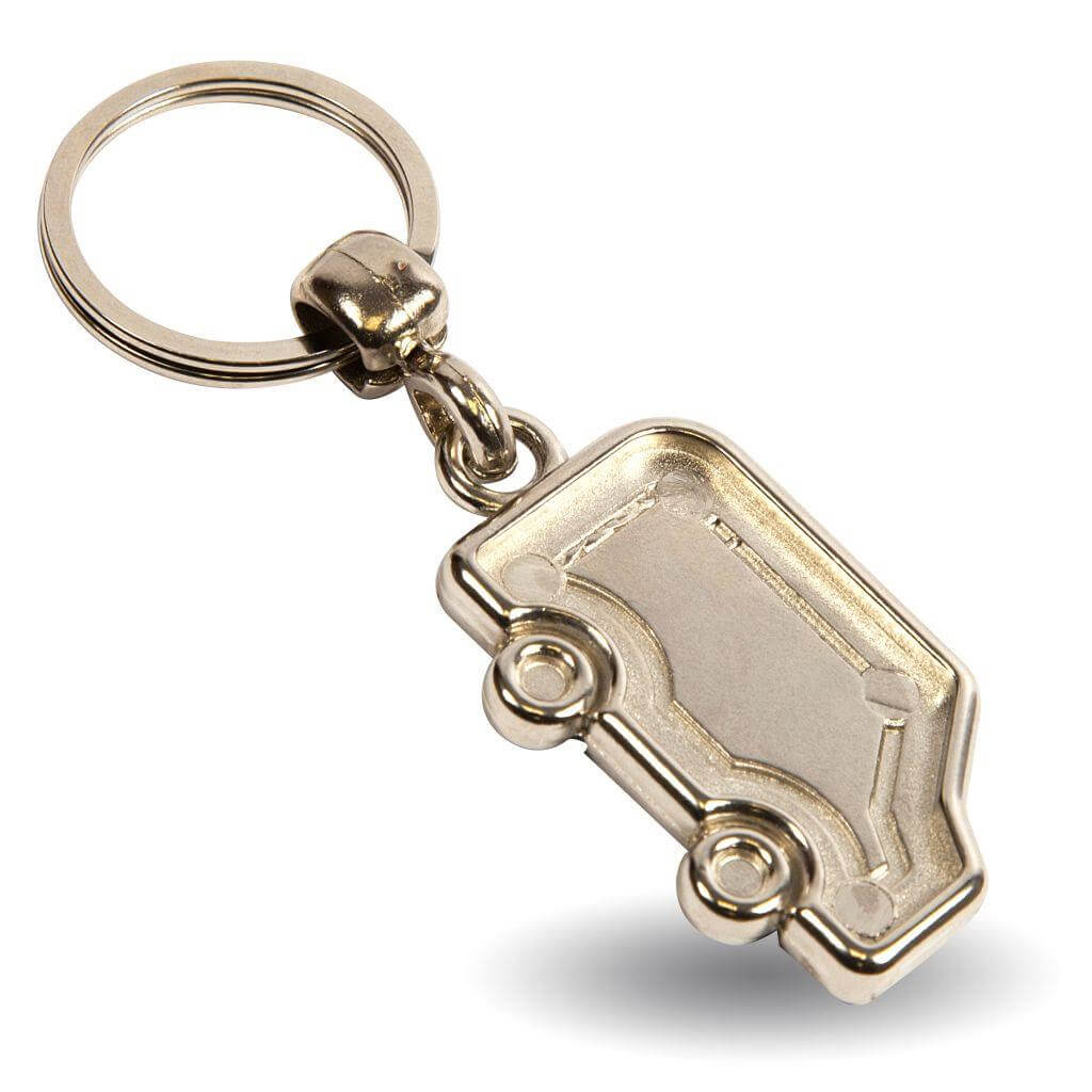 Small Volume - Shaped Blank Metal Photo Insert Keyring - Image 5